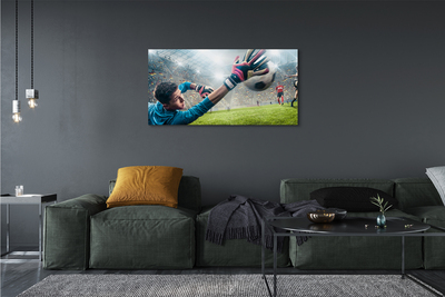 Obraz drukowany na płótnie Dynamika Bramkarskiej Obrony