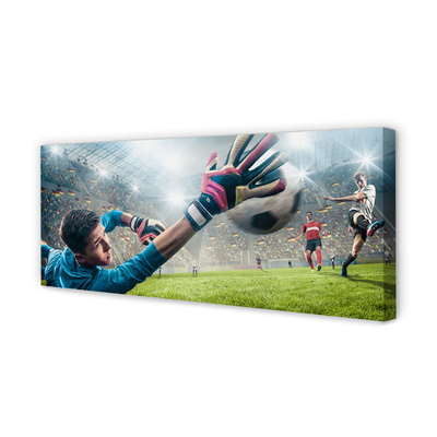 Obraz drukowany na płótnie Dynamika Bramkarskiej Obrony