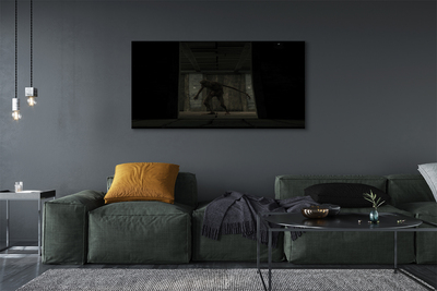 Obraz na płótnie Zombie w Ciemnym Budynku