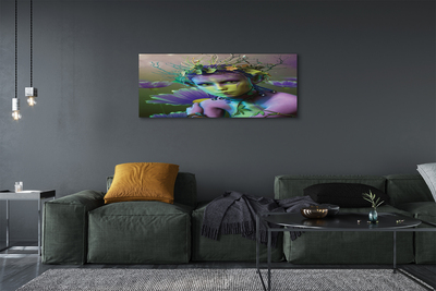 Duży obraz na płótnie Elfka wśród Kwiatów