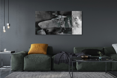 Zdjęcie na płótnie Ludzie pod Czarnym Niebem