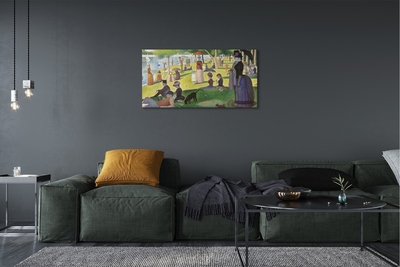 Obraz na płótnie Niedzielne popołudnie na wyspie Grande Jatte - Georges Seurat