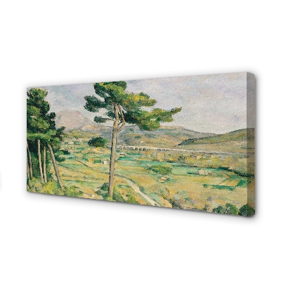 Obraz na płótnie Góra Św. Wiktorii i wiadukt w dolinie rzeki Arc - Paul Cézanne