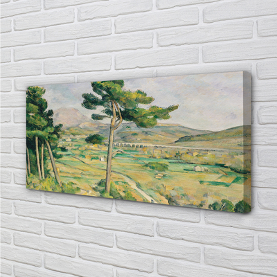 Obraz na płótnie Góra Św. Wiktorii i wiadukt w dolinie rzeki Arc - Paul Cézanne