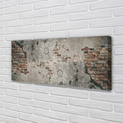 Obraz canvas na ścianę Ściana Z Cegły I Kamienia