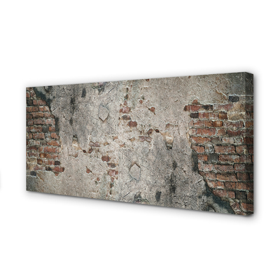 Obraz canvas na ścianę Ściana Z Cegły I Kamienia