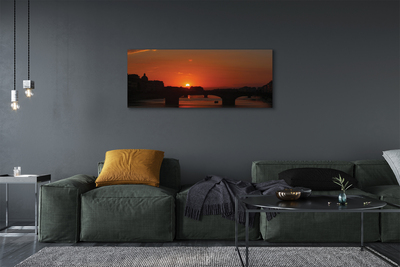 Zdjęcie na płótnie Rzeka o Złotej Godzinie