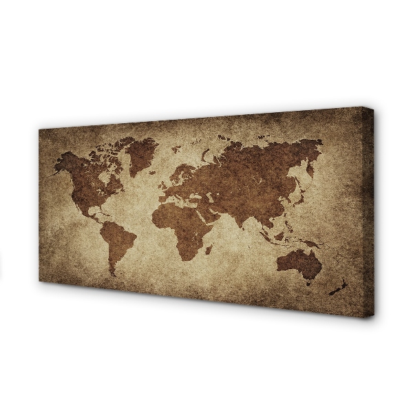 Duży obraz na płótnie Mapa w Stylu Vintage