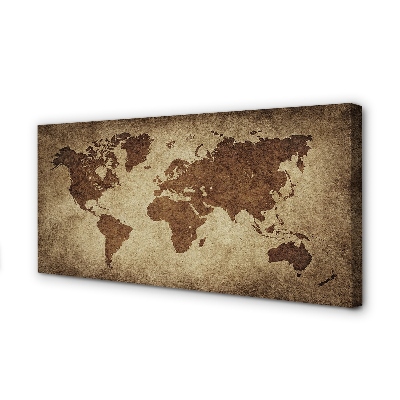 Duży obraz na płótnie Mapa w Stylu Vintage