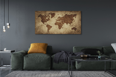 Duży obraz na płótnie Mapa w Stylu Vintage