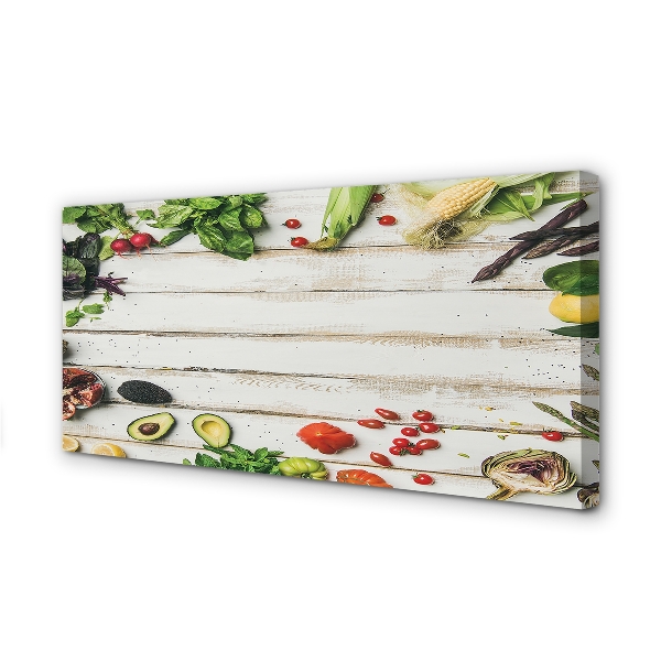 Zdjęcie na płótnie Kompozycja Awokado i Szpinaku