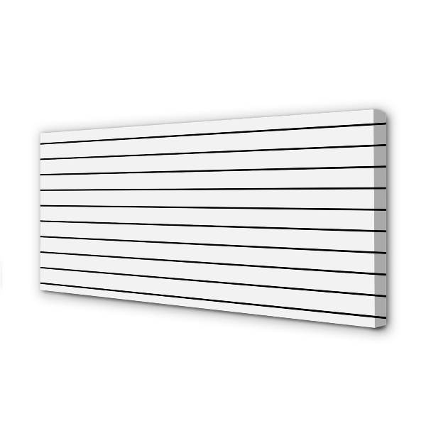 Obraz drukowany na płótnie Minimalistyczne Czarne Kreski