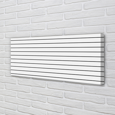 Obraz drukowany na płótnie Minimalistyczne Czarne Kreski