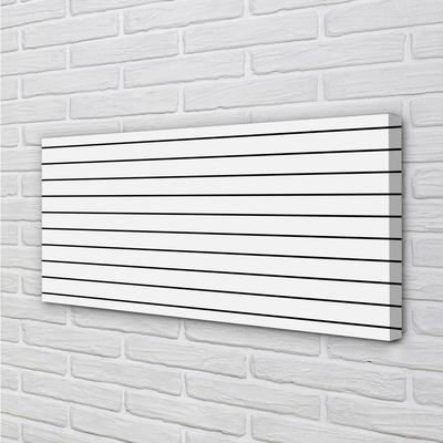 Obraz drukowany na płótnie Minimalistyczne Czarne Kreski