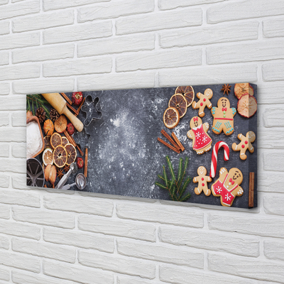 Obraz drukowany na płótnie Świąteczne Pierniki w Mące