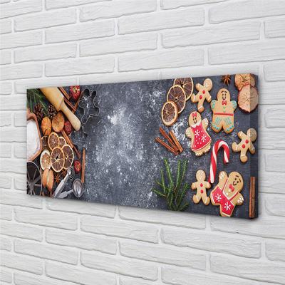 Obraz drukowany na płótnie Świąteczne Pierniki w Mące