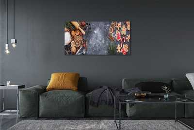 Obraz drukowany na płótnie Świąteczne Pierniki w Mące