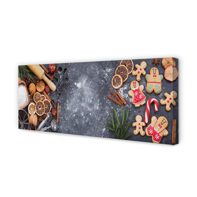 Obraz drukowany na płótnie Świąteczne Pierniki w Mące