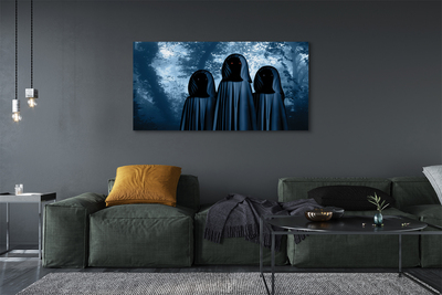 Obraz drukowany na płótnie Las ze Strasznymi Postaciami