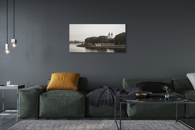 Obraz drukowany na płótnie Most na Wiśle w Krakowie