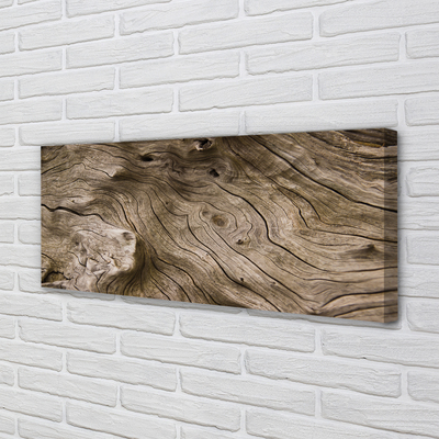 Fotoobraz na płótnie Rysunek Natury W Drewnie