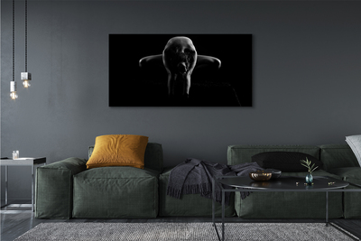 Zdjęcie na płótnie Czarno-Biały Portret Kobiety