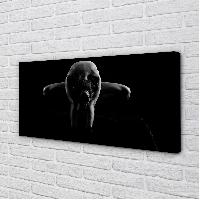 Zdjęcie na płótnie Czarno-Biały Portret Kobiety