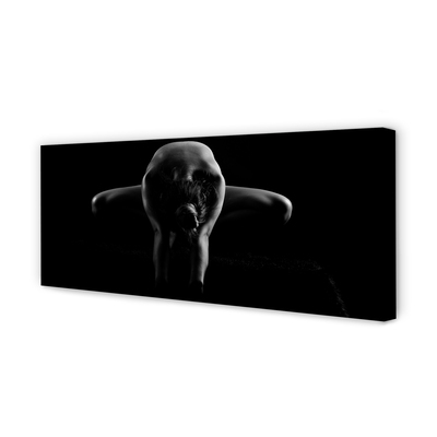 Zdjęcie na płótnie Czarno-Biały Portret Kobiety