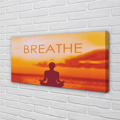 Obraz drukowany na płótnie Kobieta w Blasku Słońca