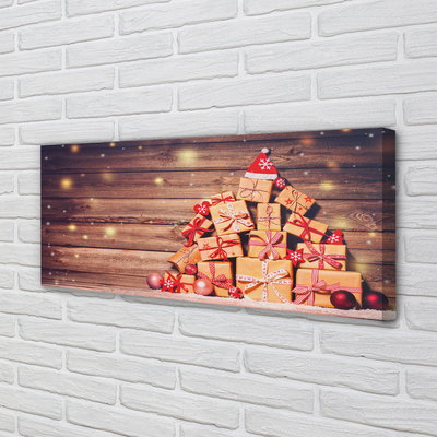 Obraz drukowany na płótnie Prezenty na Deskach