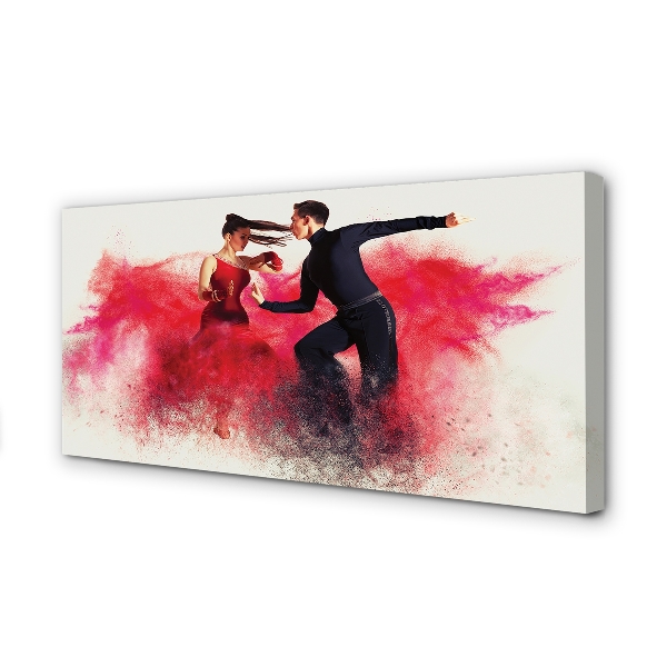Duży obraz na płótnie Taniec w Czerwonym Dymie