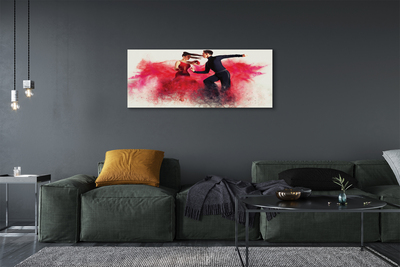 Duży obraz na płótnie Taniec w Czerwonym Dymie