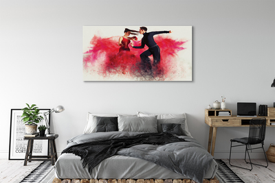 Duży obraz na płótnie Taniec w Czerwonym Dymie