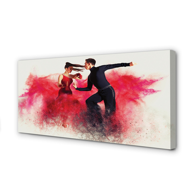 Duży obraz na płótnie Taniec w Czerwonym Dymie