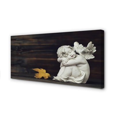 Obraz na płótnie Śpiący anioł liść deski