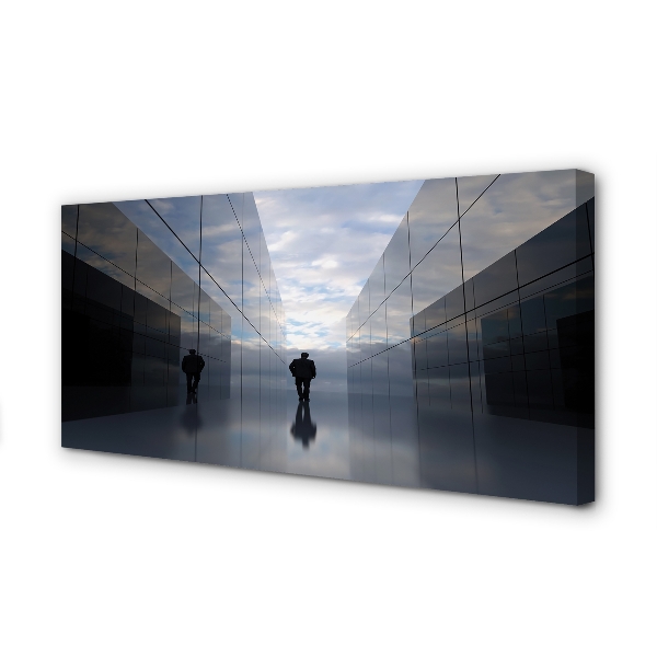 Obraz na płótnie Niebo w Lustrzanym Odbiciu