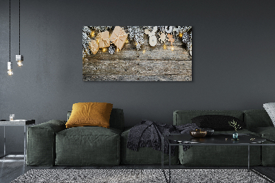 Obraz na płótnie Gałązki, Prezenty i Szyszki