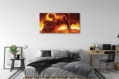 Duży obraz na płótnie Straszna Postać z Mieczem