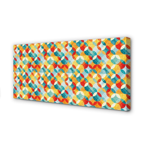 Zdjęcie na płótnie Barwne Wzory Geometryczne