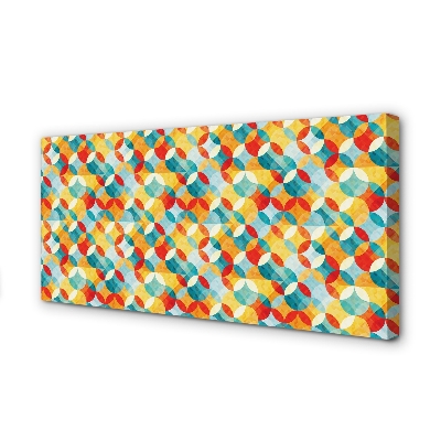 Zdjęcie na płótnie Barwne Wzory Geometryczne