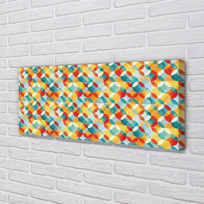Zdjęcie na płótnie Barwne Wzory Geometryczne