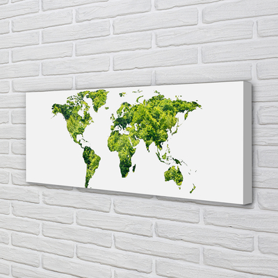 Obraz canvas na ścianę Mapa na Zielonej Trawie