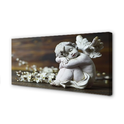 Obraz na płótnie Śpiący anioł kwiaty
