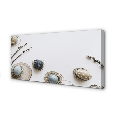 Fotoobraz na płótnie Jajka i Bazie