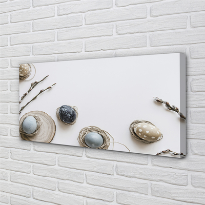 Fotoobraz na płótnie Jajka i Bazie