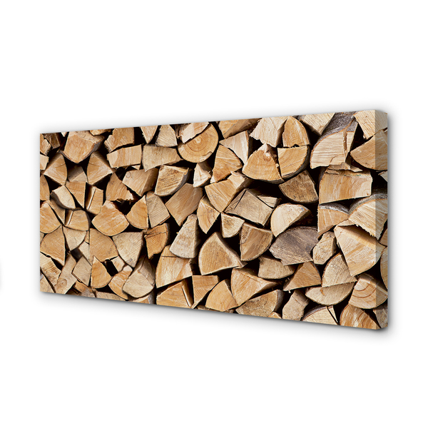 Duży obraz na płótnie Składowisko Drewna Opałowego