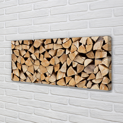 Duży obraz na płótnie Składowisko Drewna Opałowego