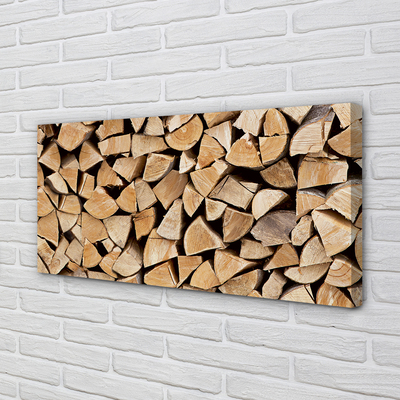 Duży obraz na płótnie Składowisko Drewna Opałowego