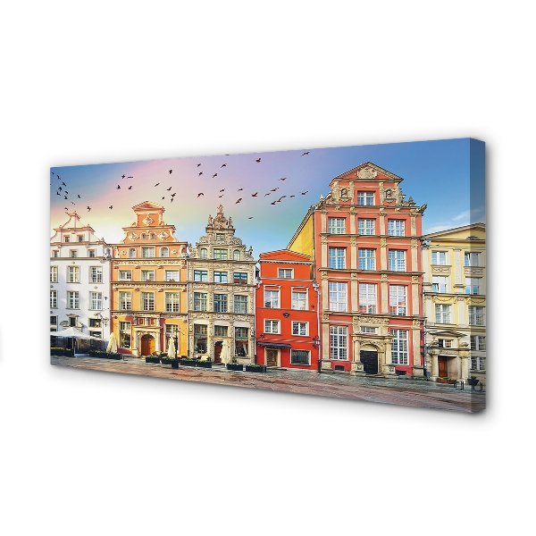 Obraz na płótnie Gdańsk Stare miasto budynki