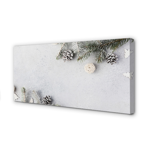 Obraz na płótnie Gałązki i Szyszki